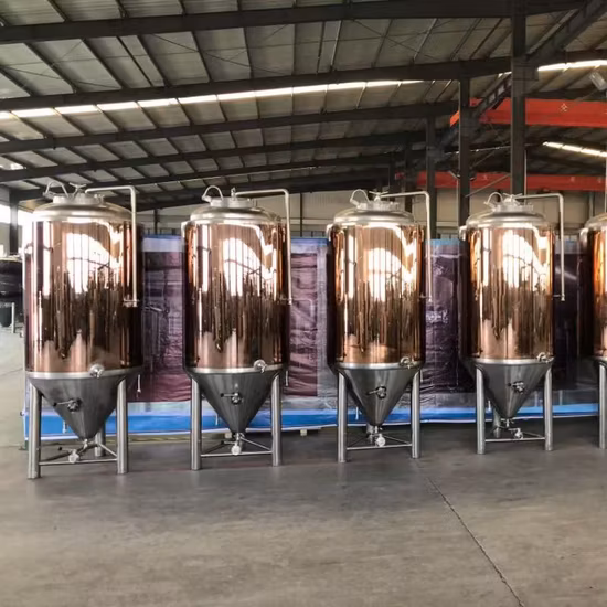 Ummantelter konischer Bierfermentertank für Bierbrauereiausrüstung