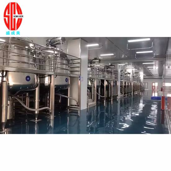 Bester Preis, kundenspezifischer 50 l bis 30.000 l flüssiger Emulgierhomogenisatortank, elektrischer Dampfheizmischer, ummantelter Edelstahlmischtank mit Rührwerk