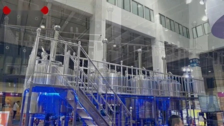 Brauereiausrüstung 1000L 1500L 2000L Industrielle kommerzielle große Bierbrauerei Brauereiausrüstung